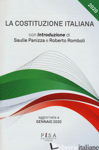 COSTITUZIONE ITALIANA. AGGIORNATA A GENNAIO 2020 (LA) - PANIZZA S.; ROMBOLI R.