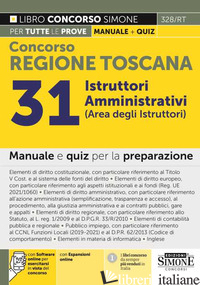CONCORSO REGIONE TOSCANA 31 ISTRUTTORI AMMINISTRATIVI (AREA DEGLI ISTRUTTORI). M - AA VV