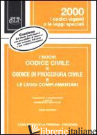NUOVI CODICE CIVILE E CODICE DI PROCEDURA CIVILE E LE LEGGI COMPL. 2000+CD-ROM - BARTOLINI FRACESCO
