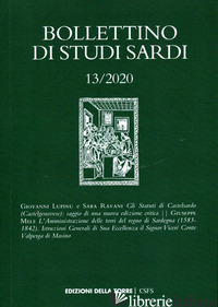 BOLLETTINO DI STUDI SARDI (2020). VOL. 13 - 