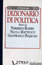 DIZIONARIO DI POLITICA - BOBBIO NORBERTO; MATTEUCCI NICOLA; PASQUINO GIANFRANCO