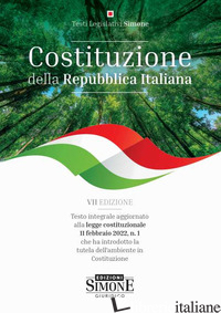 COSTITUZIONE DELLA REPUBBLICA ITALIANA. TESTO INTEGRALE AGGIORNATO ALLA LEGGE CO - EMANUELE P. (CUR.)