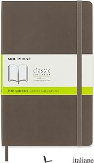 NOTEBOOK. LARGE, PLAIN, SOFT COVER, EART BROWN - AAVV