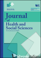 JOURNAL OF HEALTH AND SOCIAL SCIENCES (2016). VOL. 2: JULY - 