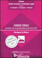 CODICE CIVILE ANNOTATO CON LA GIURISPRUDENZA DEL SOLO 2007 - DE MARZO GIUSEPPE