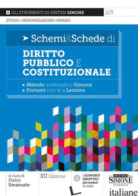 SCHEMI & SCHEDE DI DIRITTO PUBBLICO E COSTITUZIONALE - EMANUELE P. (CUR.)