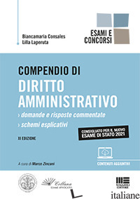 COMPENDIO DI DIRITTO AMMINISTRATIVO - CONSALES BIANCAMARIA; LAPERUTA LILLA