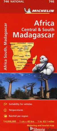 AFRICA CENTRAL & SOUTH, MADAGASCAR 1:4.000.000 - Michelin