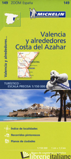 VALENCIA Y ALREDEDORES-COSTA DEL AZAHAR 1:150.000 - Michelin