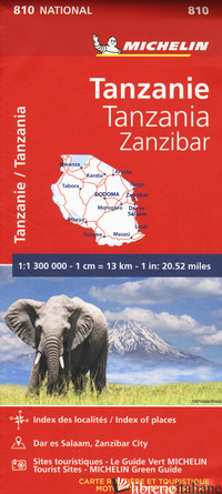TANZANIA ZANZIBAR 1:130.000 - Michelin