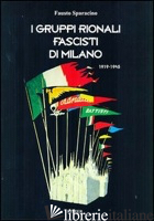 GRUPPI RIONALI FASCISTI DI MILANO 1919-1945 (I) - SPARACINO FAUSTO