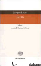 SCRITTI - LACAN JACQUES; CONTRI G. B. (CUR.)