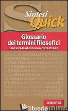 GLOSSARIO DEI TERMINI FILOSOFICI - AA.VV.
