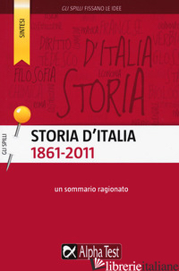 STORIA D'ITALIA (1861-2011). UN SOMMARIO RAGIONATO -VOTTARI GIUSEPPE