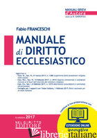 MANUALE DI DIRITTO ECCLESIASTICO - FRANCESCHI FABIO