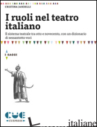 RUOLI NEL TEATRO ITALIANO (I) -JANDELLI CRISTINA