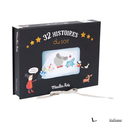 COFANETTO CINEMA LUSSO 32 STORIE DELLA SERA CON TORCIA 32 DISCHI E TEATRINO