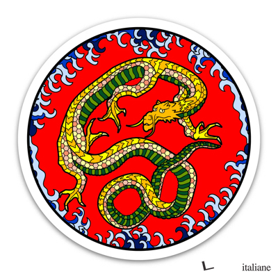 Sticker - Hokusai - Dragon