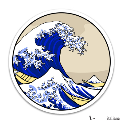 Sticker - Hokusai - Great Wave