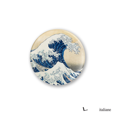 Button - Great Wave