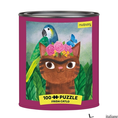 Frida Catlo Artsy Cats 100 Piece Puzzle Tin