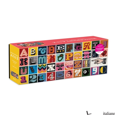 Needlepoint A to Z 1000 Piece Panoramic Puzzle