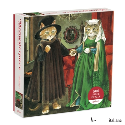 Arnolfini Marriage Meowsterpiece of Western Art 500 Piece Puzzle ( CAT )