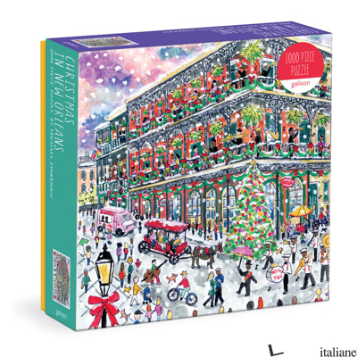 Michael Storrings Christmas in New Orleans 1000 Piece Puzzle with Square Box
