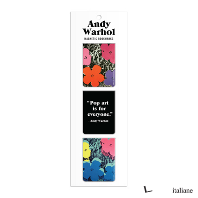 Andy Warhol Flowers Magnetic Bookmarks