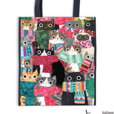 Wintry Cats Reusable Tote