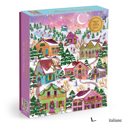 Joy Laforme Snowcap Village 1000 Piece Foil Puzzle