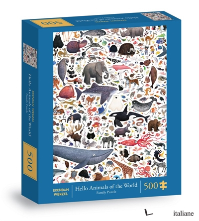Hello Animals of the World 500-Piece Family Puzzle