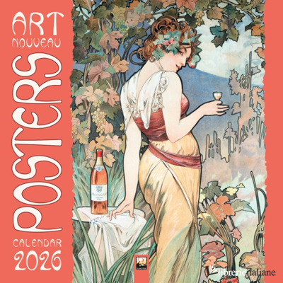 Art Nouveau Posters Wall Calendar 2026