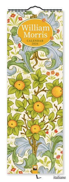 William Morris Slim Calendar 2026