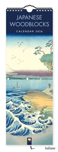 Japanese Woodblocks Slim Calendar 2026