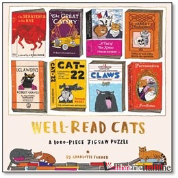 Well-Read Cats A 1000-piece jigsaw puzzle, reimagining eight literary classics w
