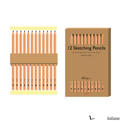 12 pcs sketched pencil set