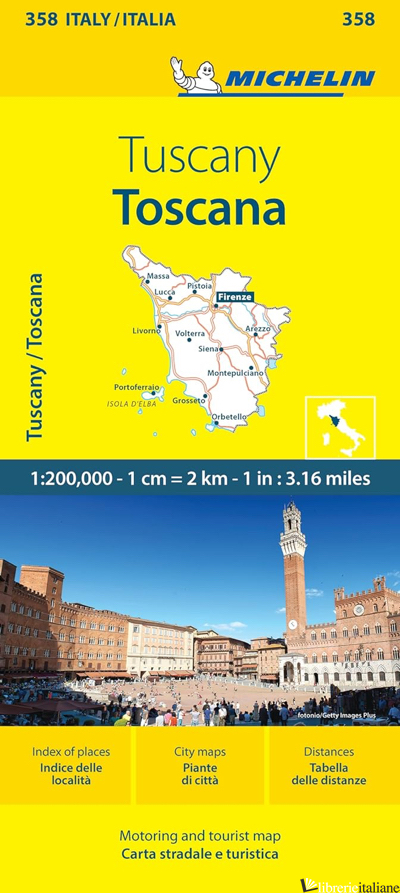 Toscana - Michelin Local Map 358