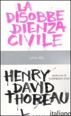 DISOBBEDIENZA CIVILE