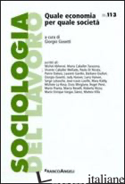 QUALE ECONOMIA PER QUALE SOCIETA'
