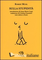 SULLA STUPIDITA'. TESTO TEDESCO A FRONTE