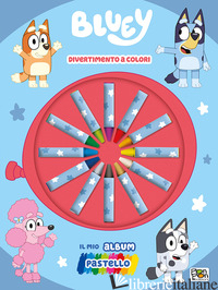 DIVERTIMENTO A COLORI! IL MIO ALBUM PASTELLO. BLUEY. EDIZ. A COLORI. CON 12 PAST