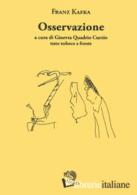 OSSERVAZIONE. TESTO TEDESCO A FRONTE