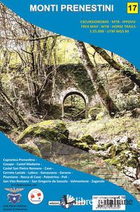 MONTI PRENESTINI CARTA ESCURSIONISTICA SCALA 1:25.000
