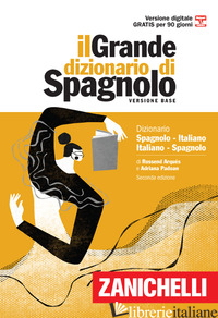 GRANDE DIZIONARIO DI SPAGNOLO. DIZIONARIO SPAGNOLO-ITALIANO, ITALIANO-ESPANOL. V