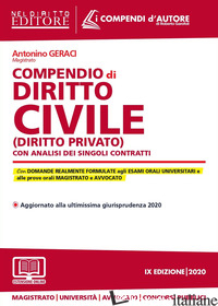 COMPENDIO DI DIRITTO CIVILE (DIRITTO PRIVATO) CON ANALISI DEI SINGOLI CONTRATTI.