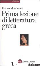 PRIMA LEZIONE DI LETTERATURA GRECA