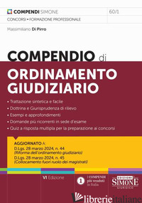 COMPENDIO DI ORDINAMENTO GIUDIZIARIO