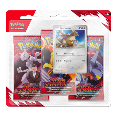POKEMON TCG - RIVALI PREDESTINATI - 3 PACK BLISTER - ITA di 