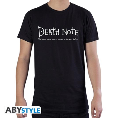"DEATH NOTE - TSHIRT ""DEATH NOTE"" MAN SS BLACK - BASIC" LARGE di 